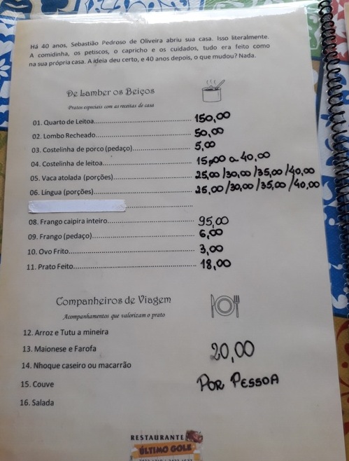 Último Gole (MG) serve boa comida caseira Foto Claudio Schapochnik Que Gostoso 1
