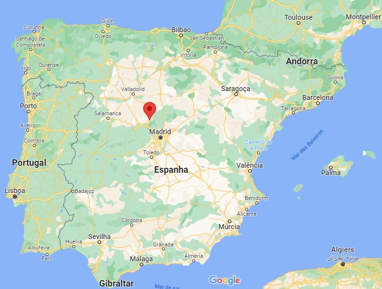 Segóvia atrai também pela herança judaica Mapa Google