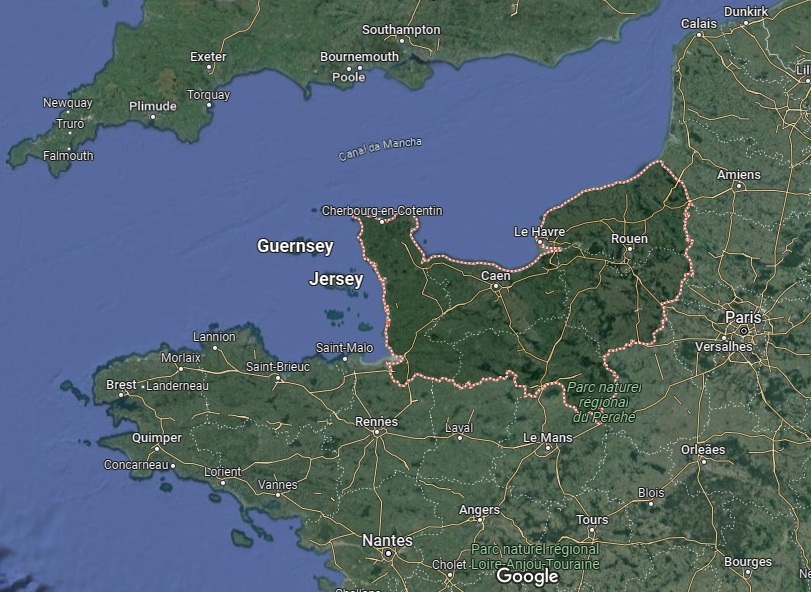 Perto de Paris, Normandia atrai com gastronomia Mapa Google