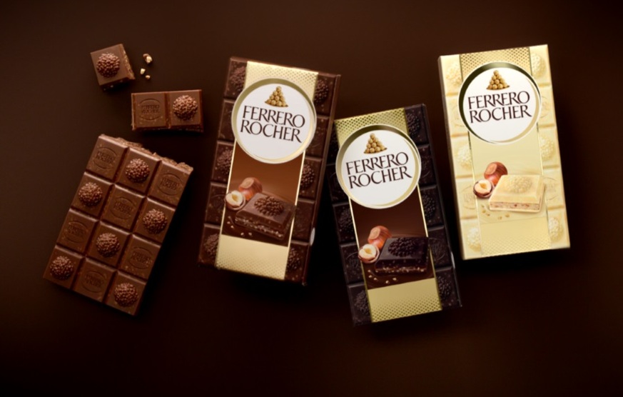 Ferrero Rocher amplia portfólio com tabletes Foto Divulgação Grupo Ferrero