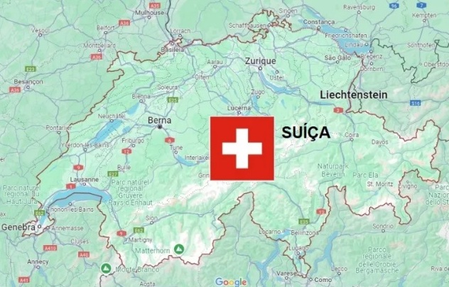 Suíça registra recorde de pernoites de brasileiros Mapa Google Maps