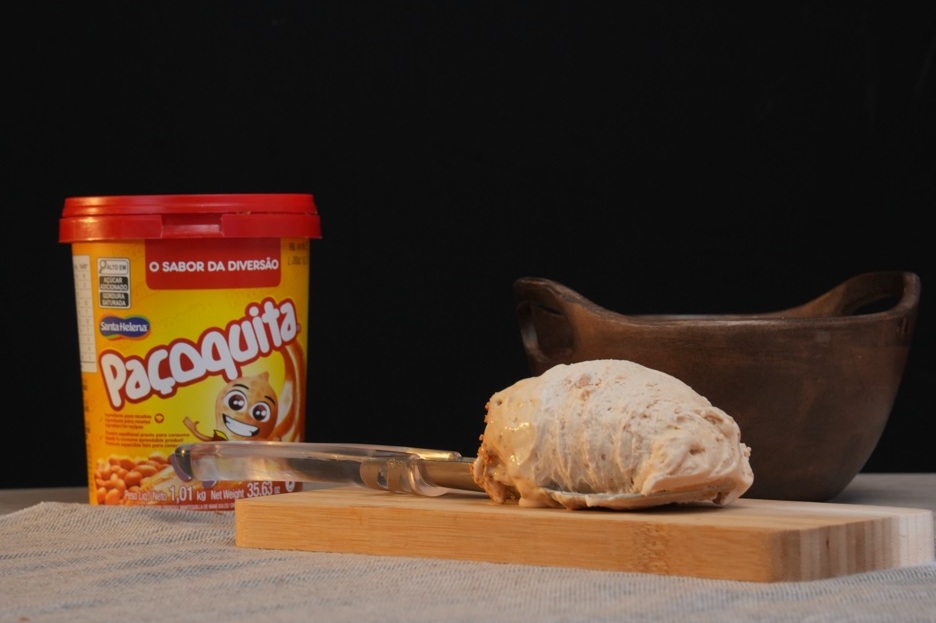 Gelato Borelli e Paçoquita criam sabores Foto Divulgação Grupo Santa Helena Alimentos