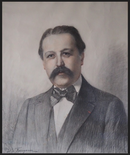 Luberon (FR) Lourmarin conquista com charme Retrato de Robert Laurent-Vibert Reprodução Wikipédia