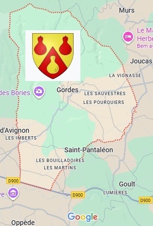 Luberon (FR) Regras do séc. 6 conduzem abadia 2 Mapa Google Maps