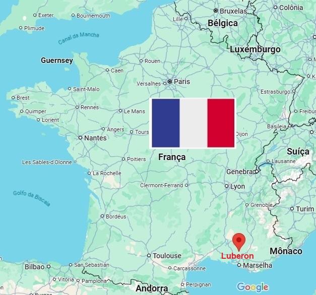 Luberon (FR) Rica no terroir, feira é comportada 1 Mapa Google Maps